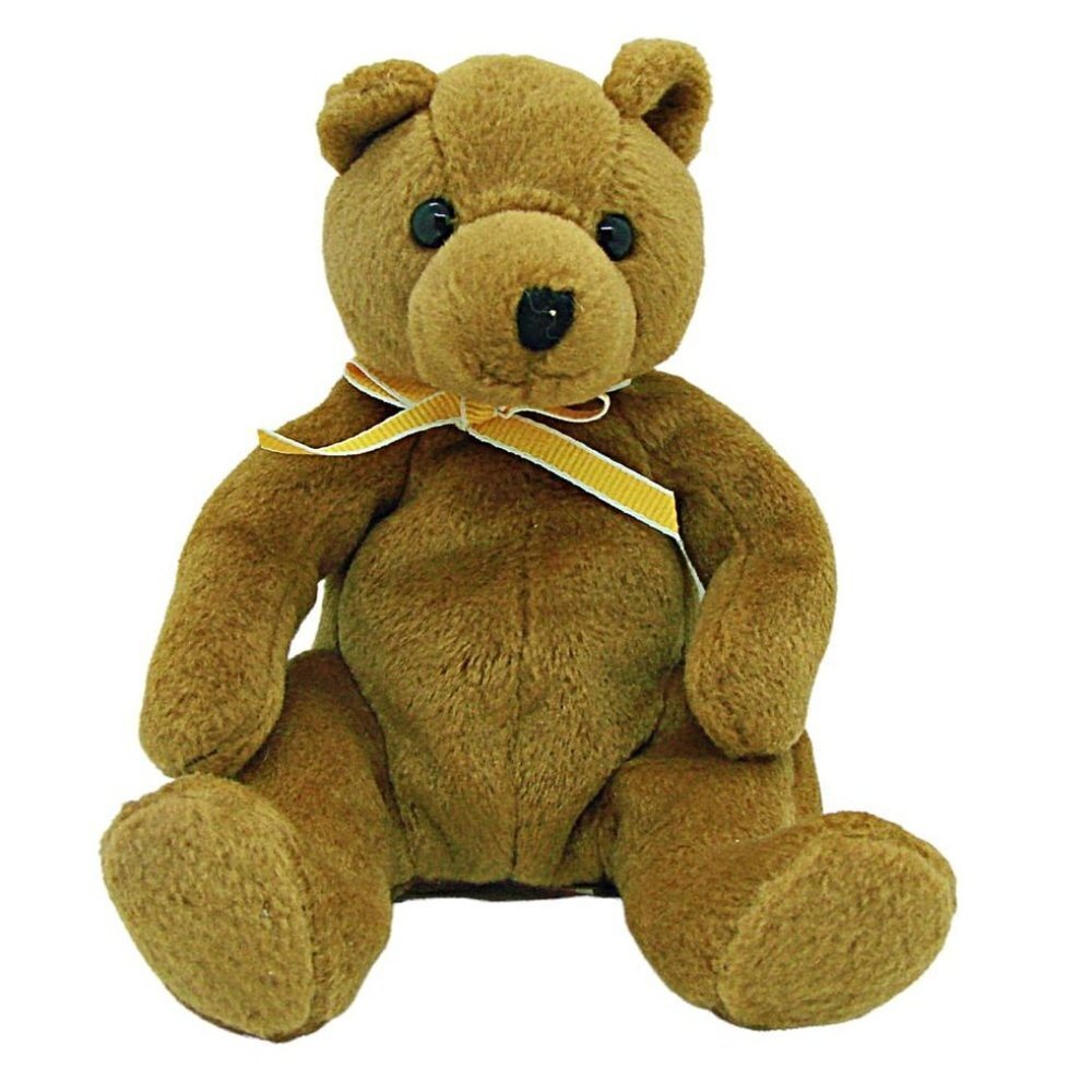 Ty Beanie Babies Sherwood The Bear Brown Stuffed Plush Soft Toys 7" Collectible